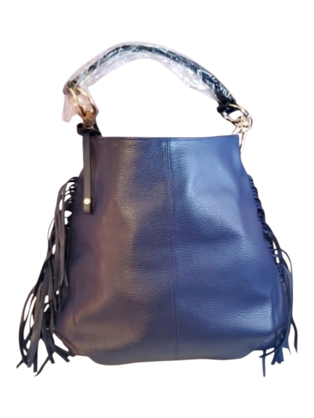 Blue Fringe Bag